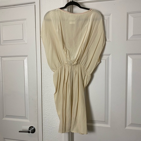 Sold-Ulla Johnson Silk Peasant Cutout Blouson Dress 10 - Picture 5 of 10